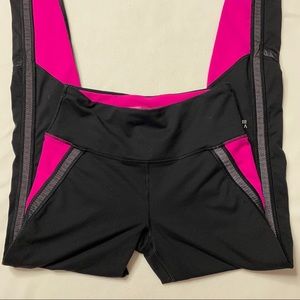 Victoria’s Secret Sport Black Pink Leggings Small